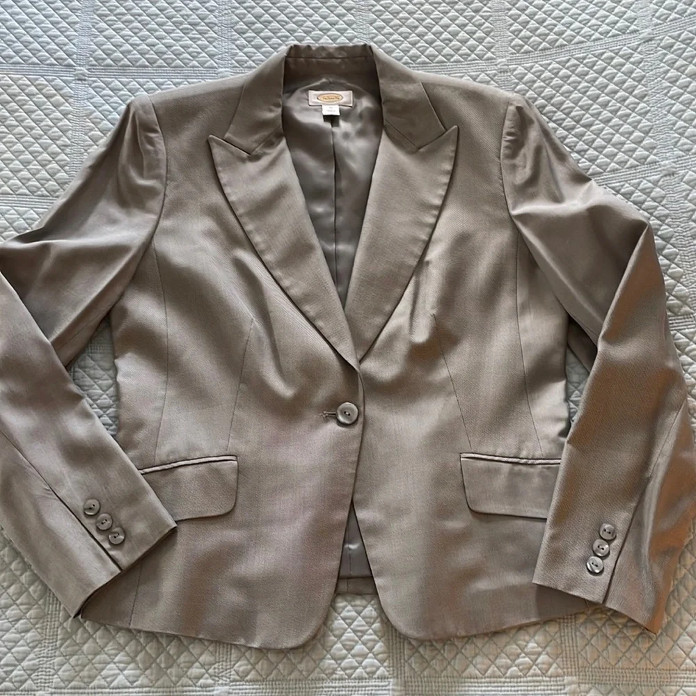 Talbots grey blazer - Picture 1 of 9